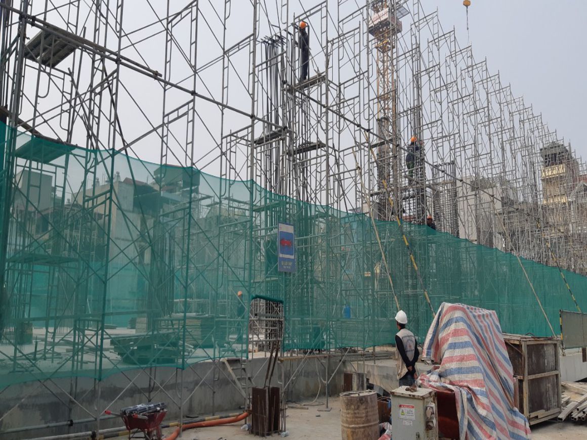 Tiến độ xây dựng tháng 08/2021 tại Dự án Feliz Homes Hoàng Mai